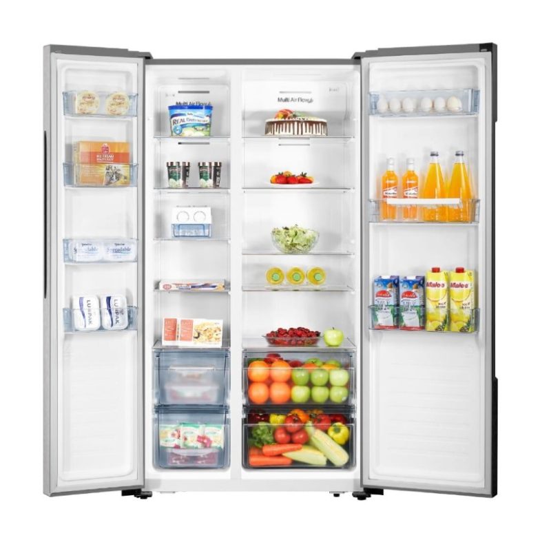 Hisense FRIDGE 518 LITRES REF518DR SIDE by SIDE Door-Silver - Image 2